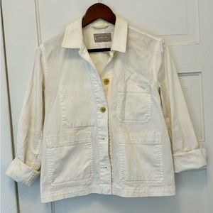 White everlane chore coat